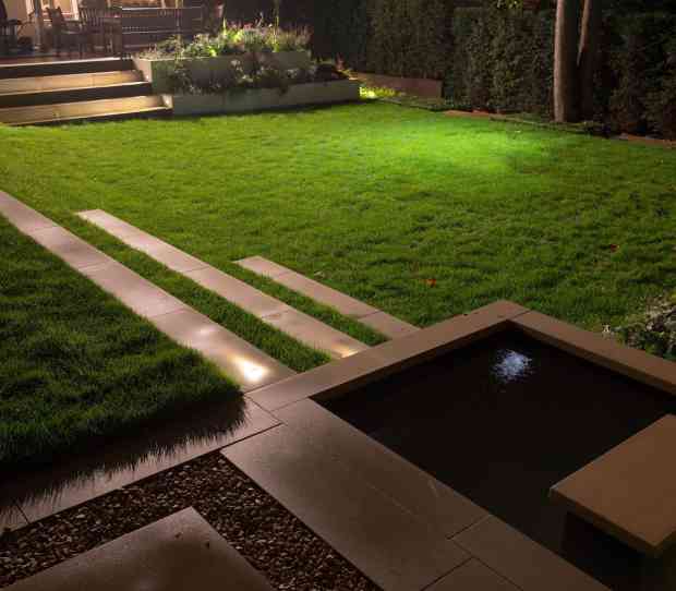 Wimbledon Large Garden at Night - thumbnail