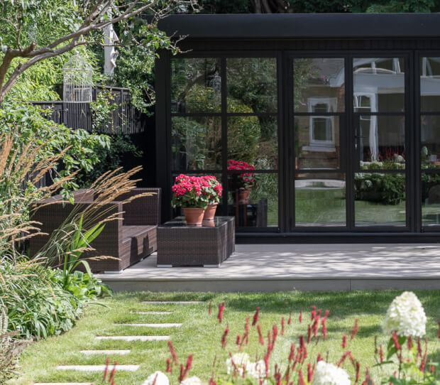 Putney Traditional Garden with Garden Room 6 - thumbnail